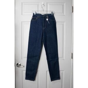 00's Moschino Jean Dark Wash Peace Embellished Slim Fit Jean